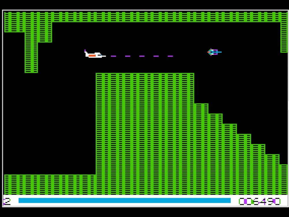 Gameplay of Pegasus II for Apple II